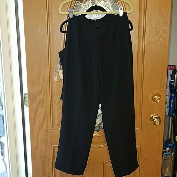 Studio I 2 pc business casual black pant suit size 10 NWT evening dinner party - Picture 2 of 8